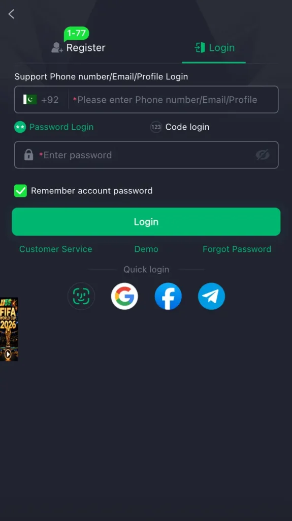 JJ55 Game Login