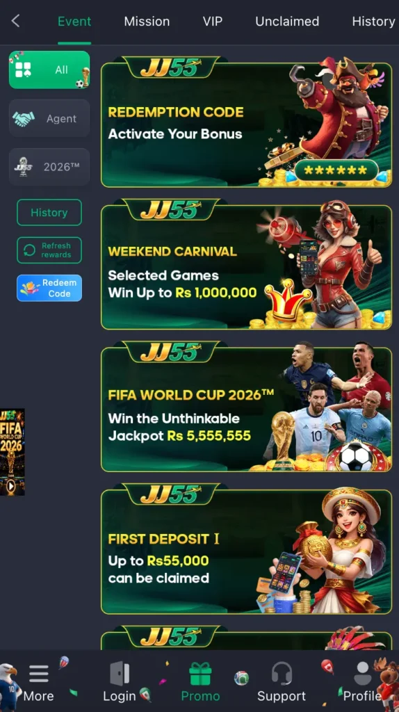 JJ55 Game Event
